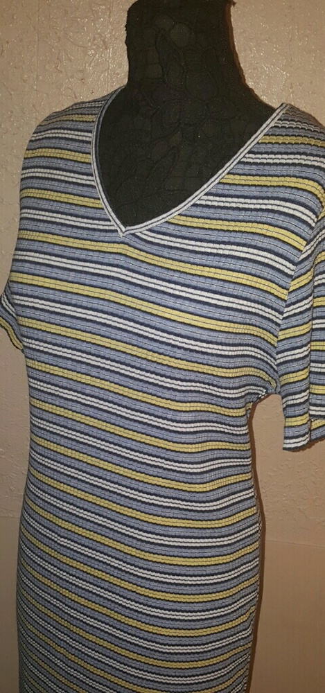 Studio II blue striped vintage Maxi dress